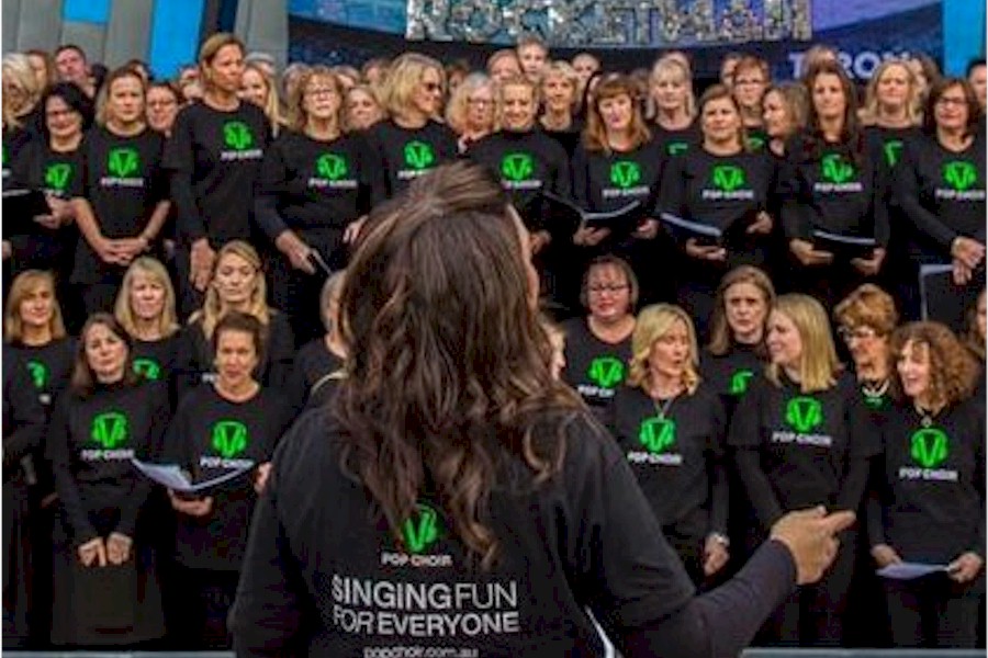 Photo courtesy of Pop Choir website